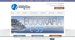 Desktop Screenshot of laboratorionomentano.it